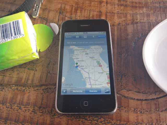 Je me sers du GPS de l'iPhone